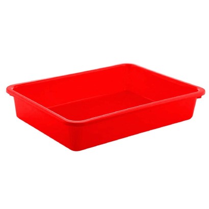 Red Stationary Office Tray